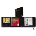 Tri Fold Double Binder w/ Gold Corners & 1 1/2" Capacity Ring